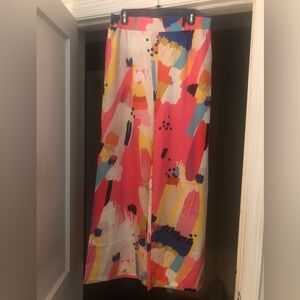 Colorful Abstract Wide Leg Pants